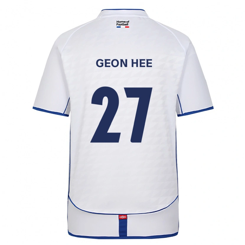 Danxen Kinderen Geon-Hee Lee #27 Zwart Wit Rood Uitshirt Uittenue 2026/27 T-Shirt België