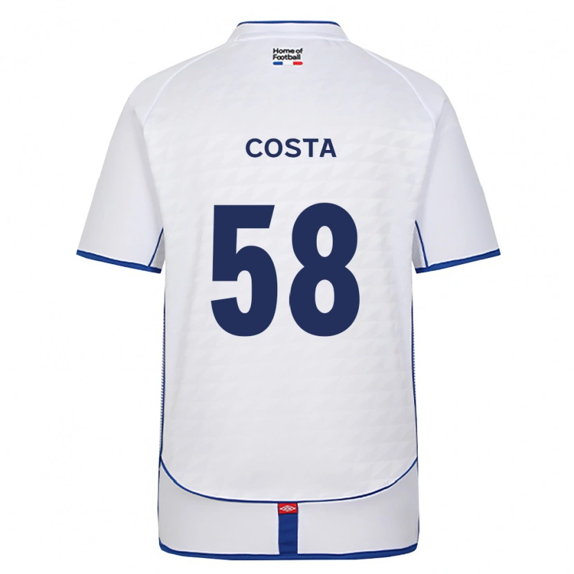 Danxen Kinderen Bruno Costa #58 Zwart Wit Rood Uitshirt Uittenue 2026/27 T-Shirt België