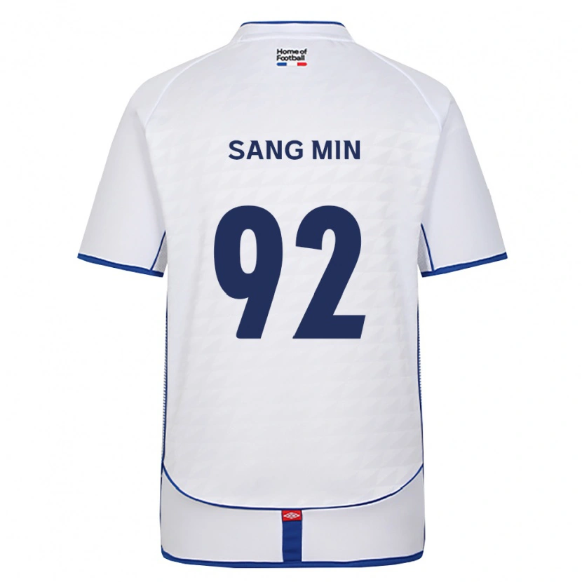 Danxen Kinderen Sang-Min Lee #92 Zwart Wit Rood Uitshirt Uittenue 2026/27 T-Shirt België