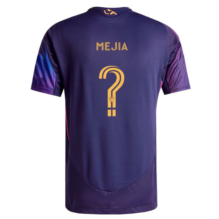 Danxen Kinderen Robert Mejia #0 Diep Paars Geel Uitshirt Uittenue 2026/27 T-Shirt België