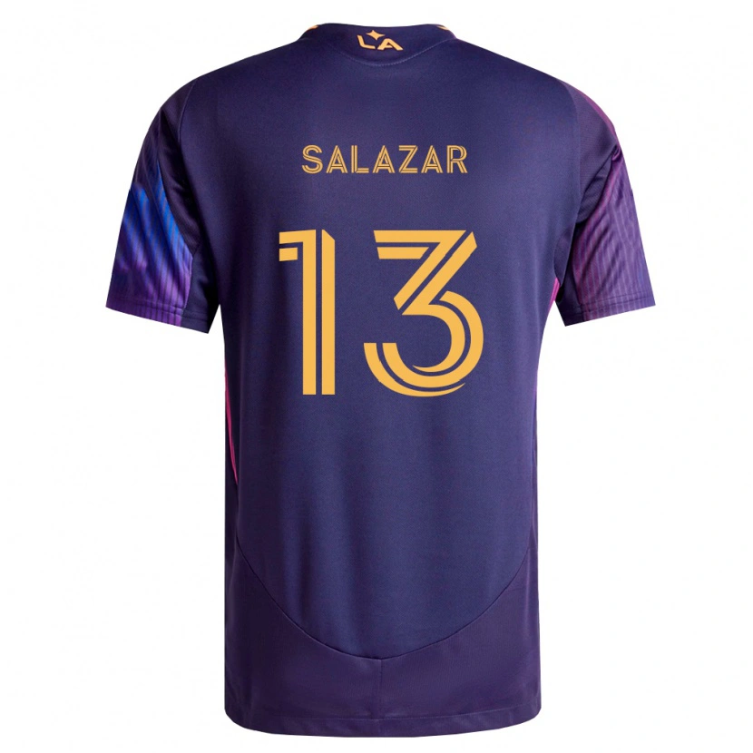 Danxen Kinderen Giovanni Salazar #13 Diep Paars Geel Uitshirt Uittenue 2026/27 T-Shirt België