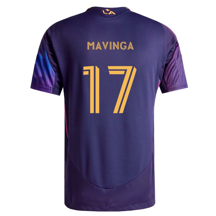 Danxen Kinderen Chris Mavinga #17 Diep Paars Geel Uitshirt Uittenue 2026/27 T-Shirt België