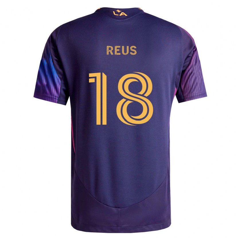 Danxen Kinderen Marco Reus #18 Diep Paars Geel Uitshirt Uittenue 2026/27 T-Shirt België