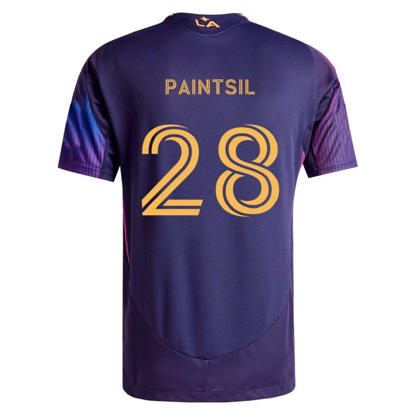 Danxen Kinderen Joseph Paintsil #28 Diep Paars Geel Uitshirt Uittenue 2026/27 T-Shirt België