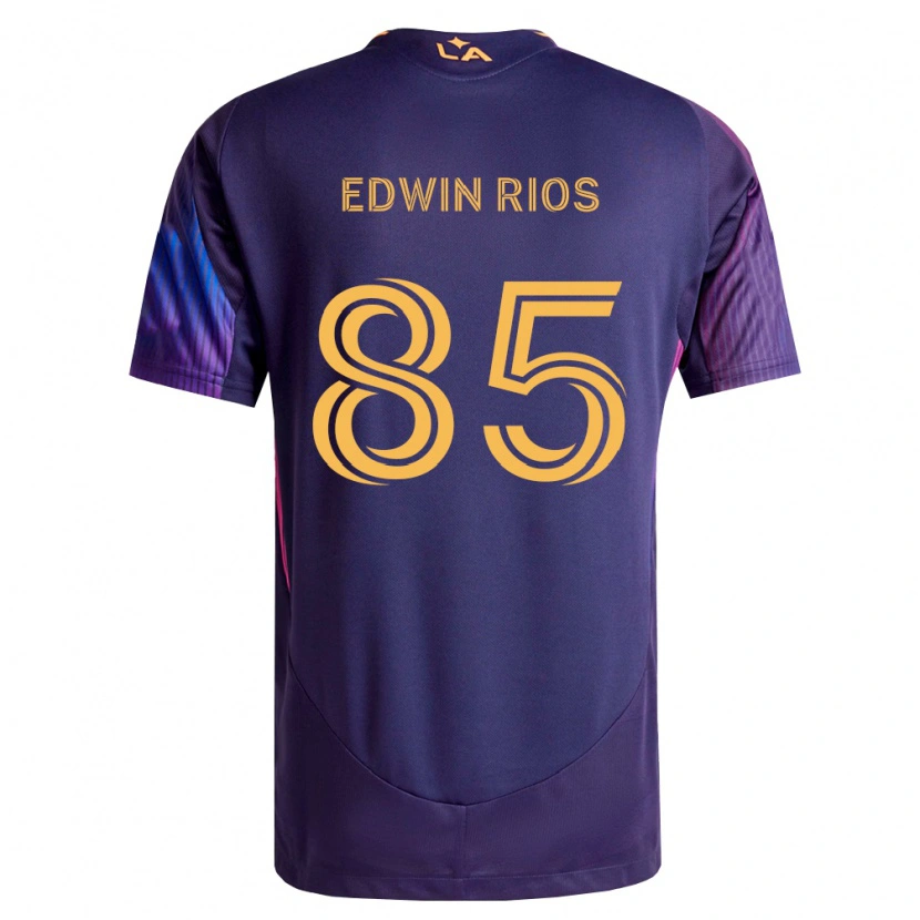Danxen Kinderen Edwin Ríos #85 Diep Paars Geel Uitshirt Uittenue 2026/27 T-Shirt België