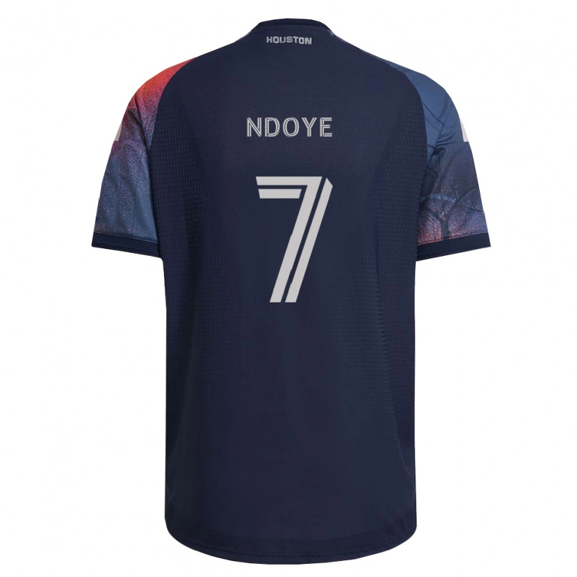 Danxen Kinderen Papa Ndoye #7 Diep Blauw Wit Oranje Uitshirt Uittenue 2026/27 T-Shirt België