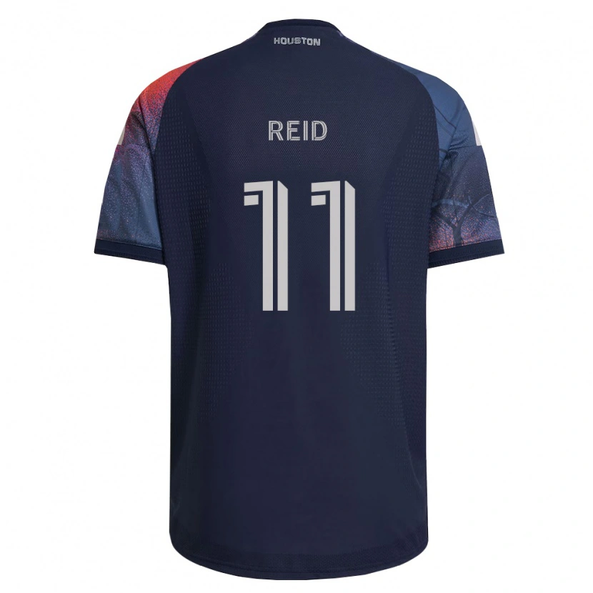 Danxen Kinderen Isaiah Reid #11 Diep Blauw Wit Oranje Uitshirt Uittenue 2026/27 T-Shirt België
