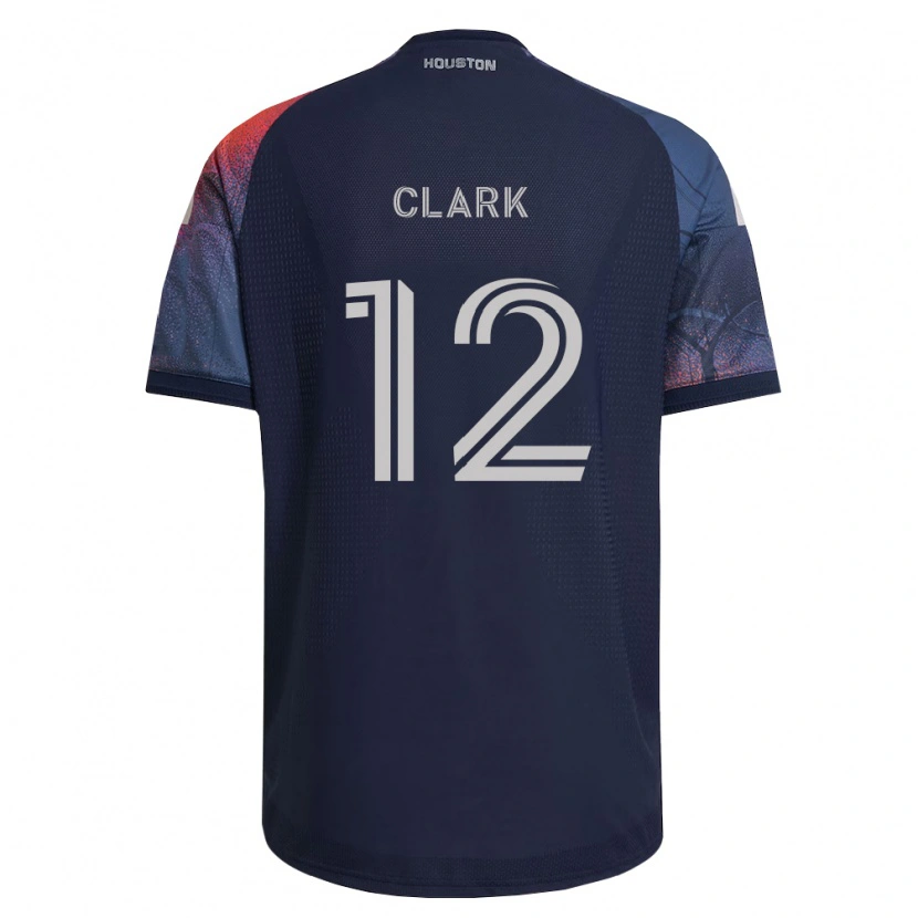 Danxen Kinderen Steve Clark #12 Diep Blauw Wit Oranje Uitshirt Uittenue 2026/27 T-Shirt België