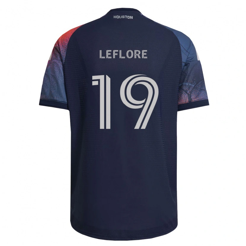 Danxen Kinderen Isaiah Leflore #19 Diep Blauw Wit Oranje Uitshirt Uittenue 2026/27 T-Shirt België