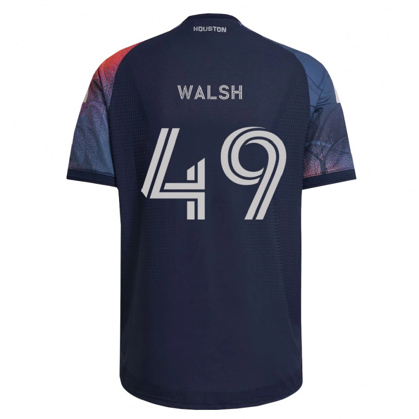 Danxen Kinderen Kian Walsh #49 Diep Blauw Wit Oranje Uitshirt Uittenue 2026/27 T-Shirt België