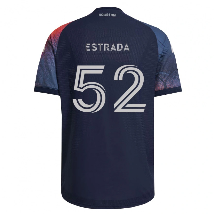 Danxen Kinderen Jorge Estrada #52 Diep Blauw Wit Oranje Uitshirt Uittenue 2026/27 T-Shirt België