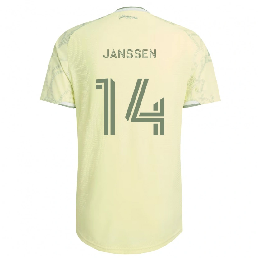 Danxen Kinderen Vincent Janssen #14 Beige Wit Uitshirt Uittenue 2026/27 T-Shirt België