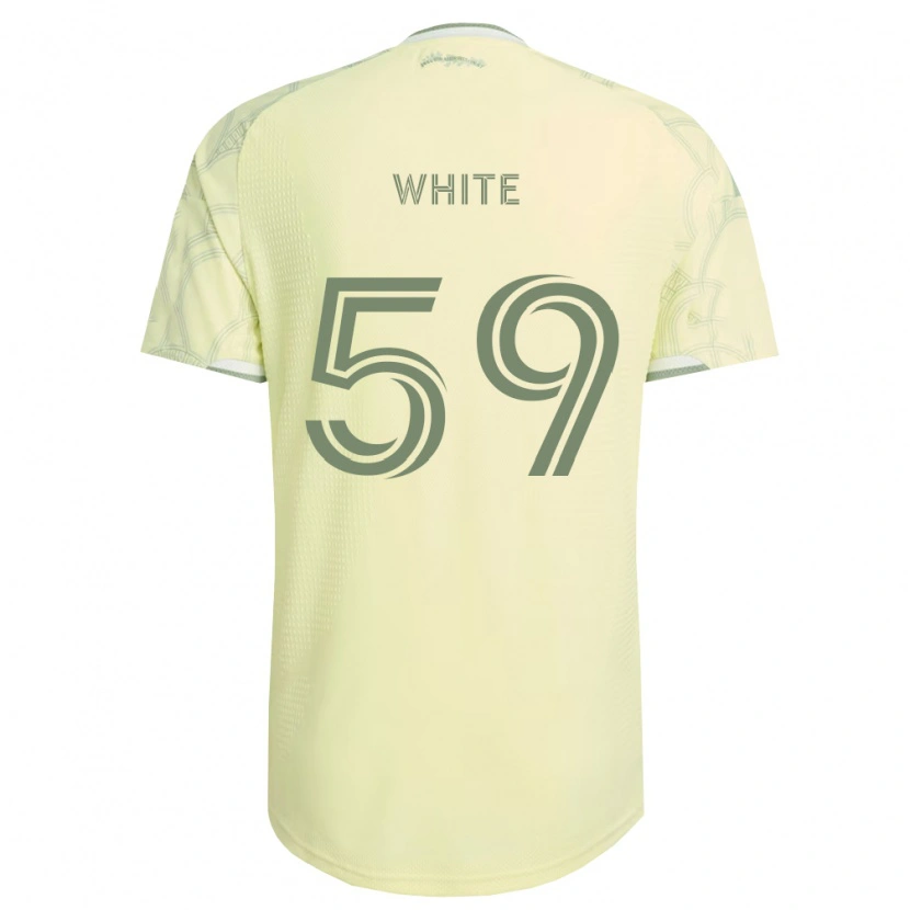 Danxen Kinderen Dario White #59 Beige Wit Uitshirt Uittenue 2026/27 T-Shirt België