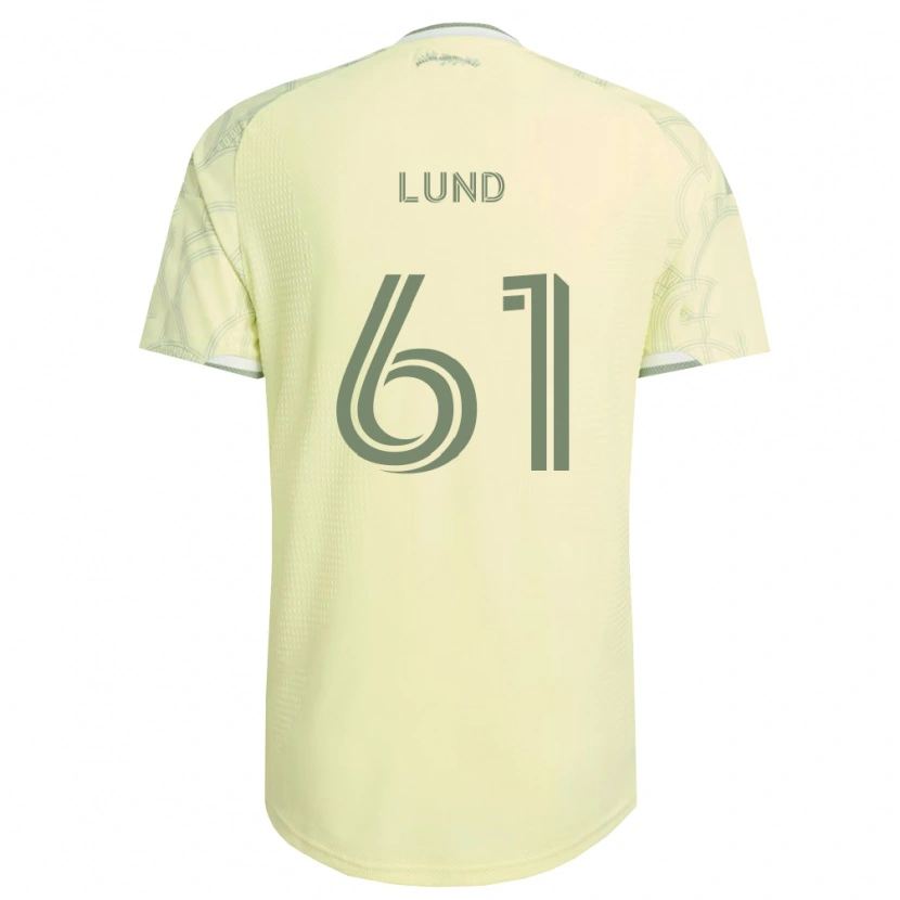 Danxen Kinderen Nicklas Lund #61 Beige Wit Uitshirt Uittenue 2026/27 T-Shirt België