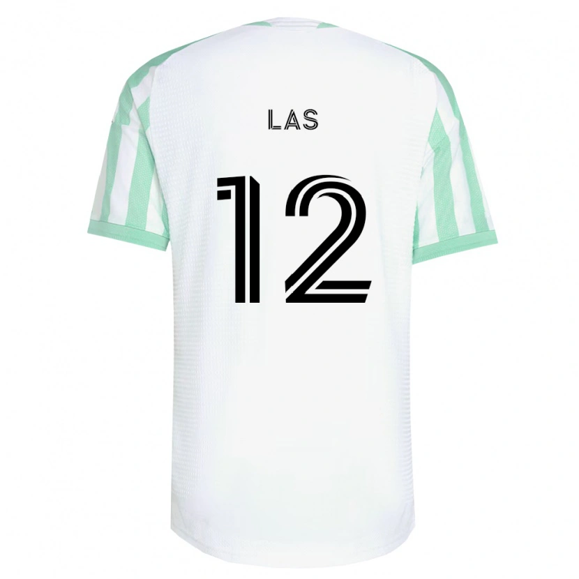 Danxen Kinderen Damian Las #12 Lichtgroen Zwart Wit Uitshirt Uittenue 2026/27 T-Shirt België