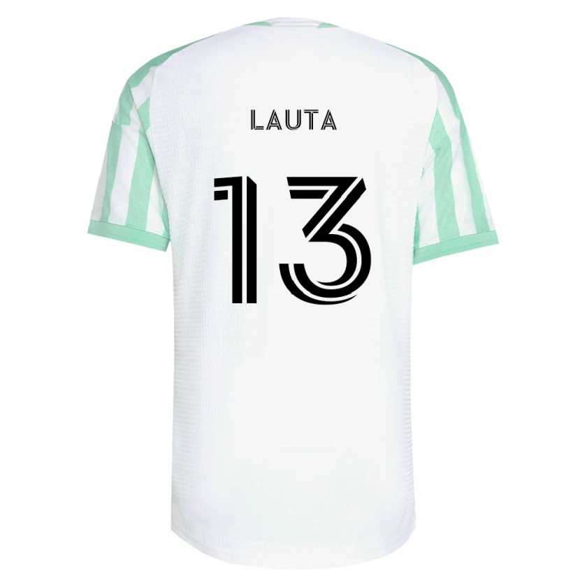 Danxen Kinderen Erik Lauta #13 Lichtgroen Zwart Wit Uitshirt Uittenue 2026/27 T-Shirt België