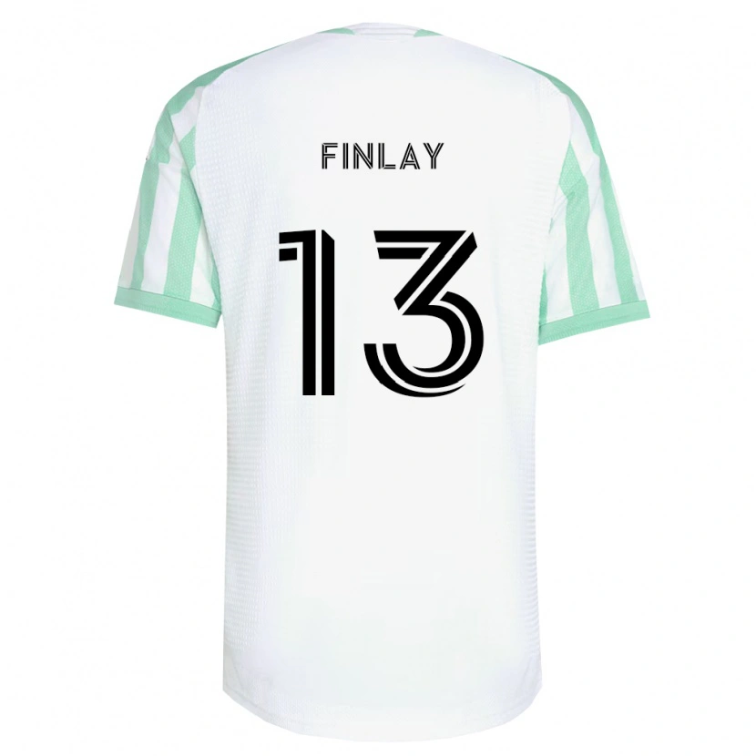 Danxen Kinderen Ethan Finlay #13 Lichtgroen Zwart Wit Uitshirt Uittenue 2026/27 T-Shirt België