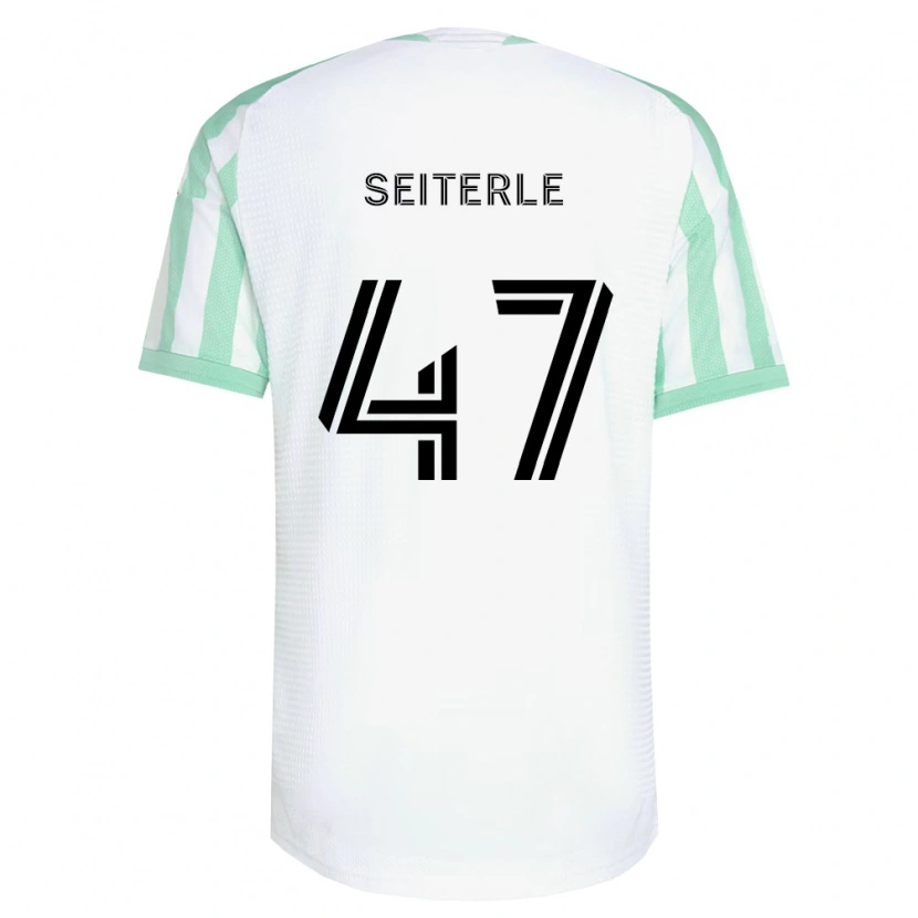 Danxen Kinderen Sebastian Seiterle #47 Lichtgroen Zwart Wit Uitshirt Uittenue 2026/27 T-Shirt België