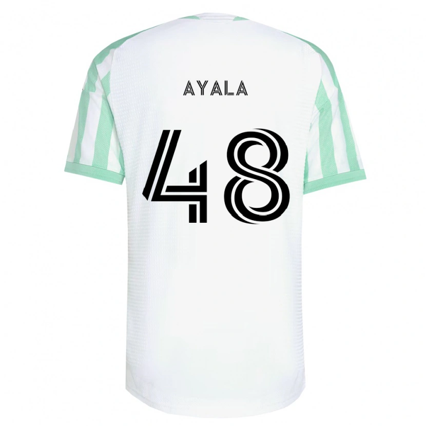Danxen Kinderen Christian Ayala #48 Lichtgroen Zwart Wit Uitshirt Uittenue 2026/27 T-Shirt België
