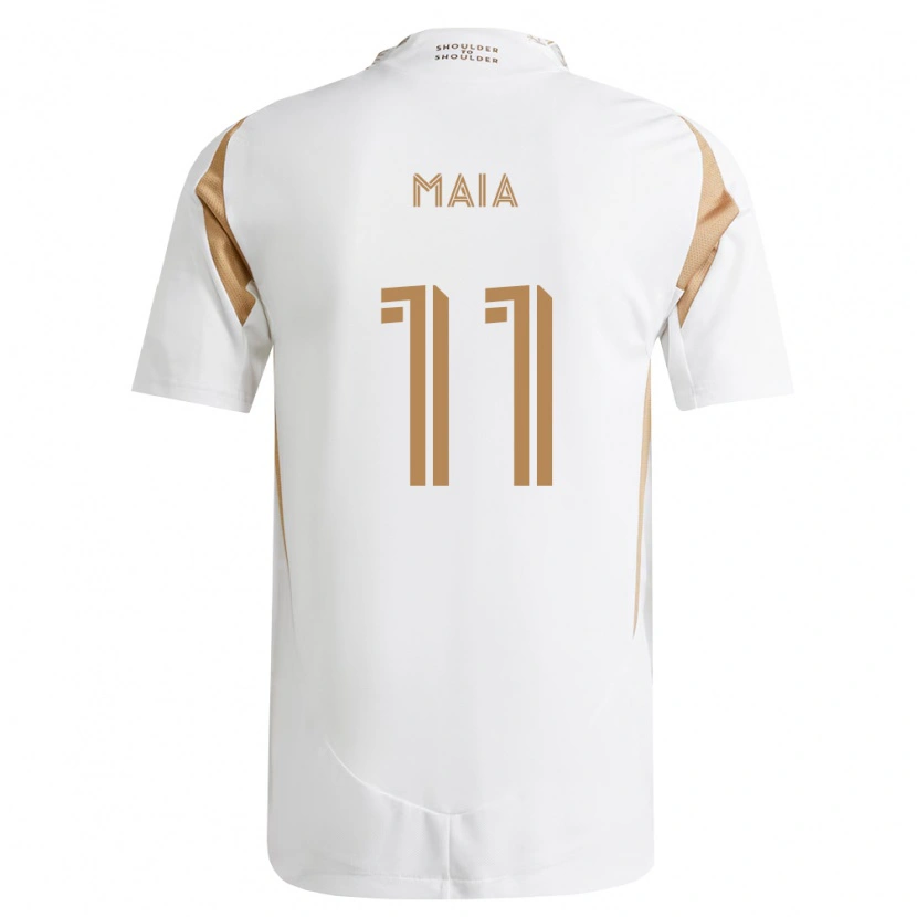 Danxen Kinderen Matheus Maia #11 Wit Bruin Uitshirt Uittenue 2026/27 T-Shirt België