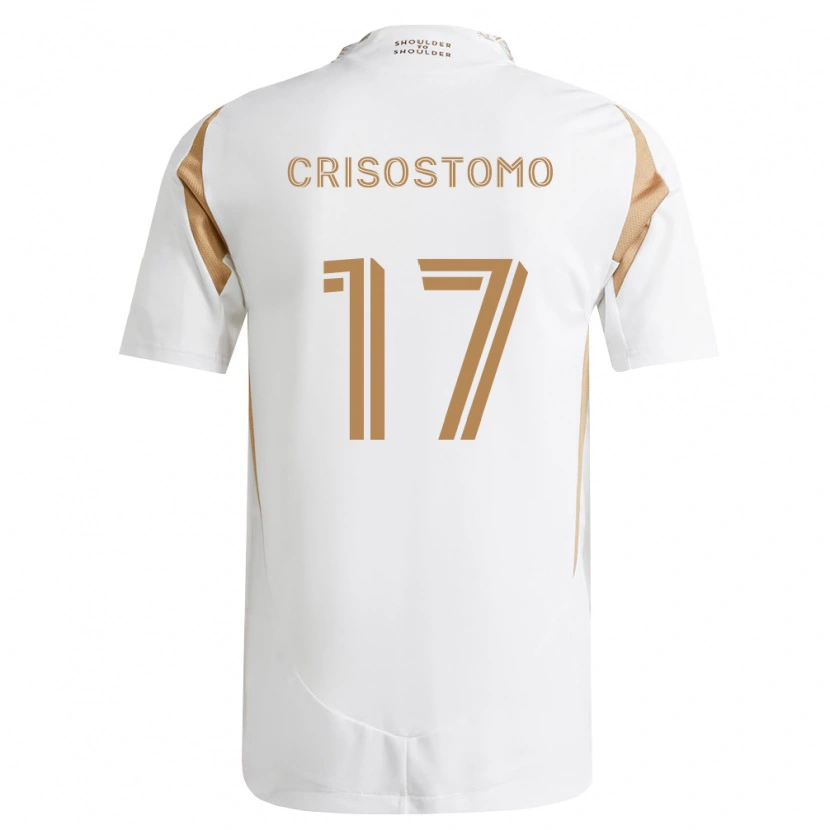 Danxen Kinderen Danny Crisostomo #17 Wit Bruin Uitshirt Uittenue 2026/27 T-Shirt België