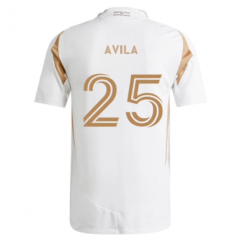 Danxen Kinderen Armando Avila #25 Wit Bruin Uitshirt Uittenue 2026/27 T-Shirt België