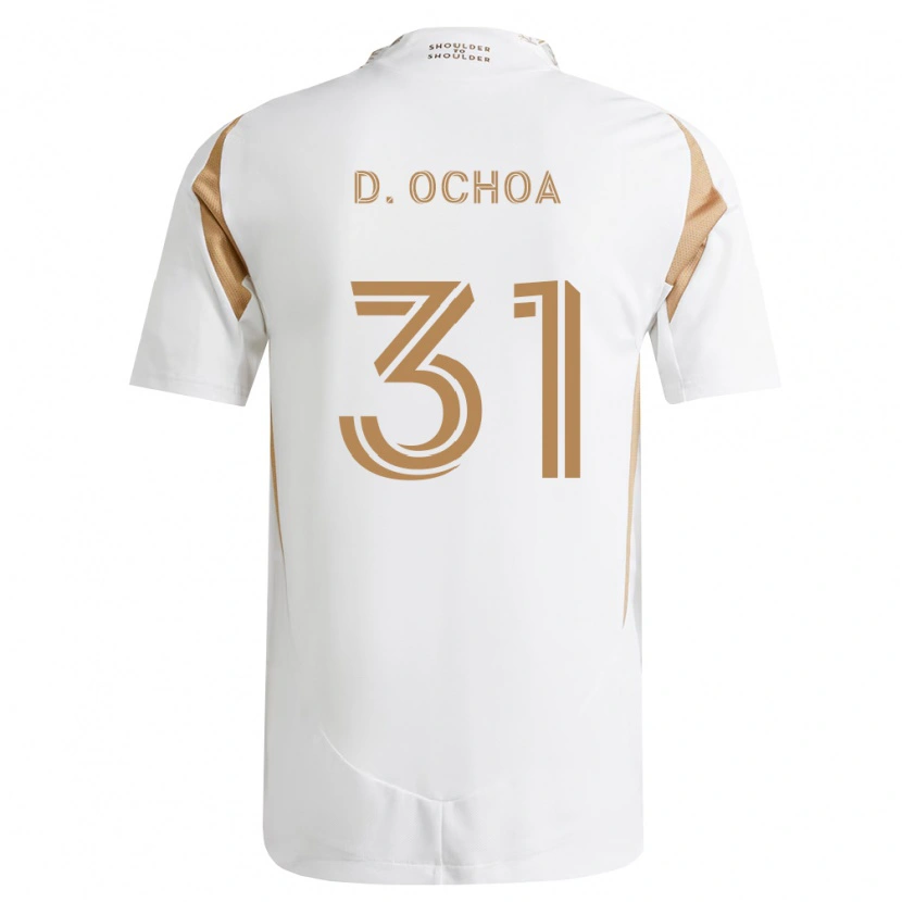 Danxen Kinderen David Ochoa #31 Wit Bruin Uitshirt Uittenue 2026/27 T-Shirt België