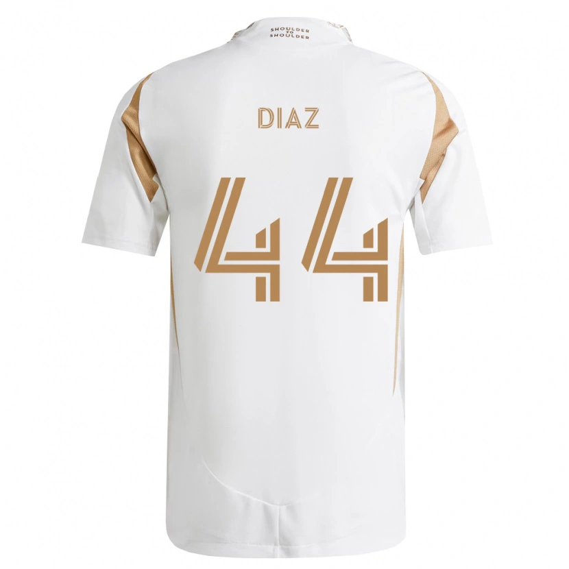 Danxen Kinderen Christian Díaz #44 Wit Bruin Uitshirt Uittenue 2026/27 T-Shirt België