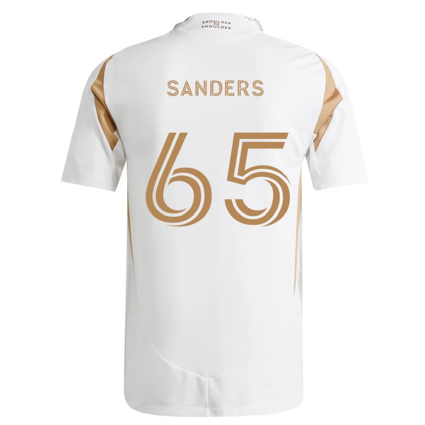 Danxen Kinderen Adrian Sanders #65 Wit Bruin Uitshirt Uittenue 2026/27 T-Shirt België