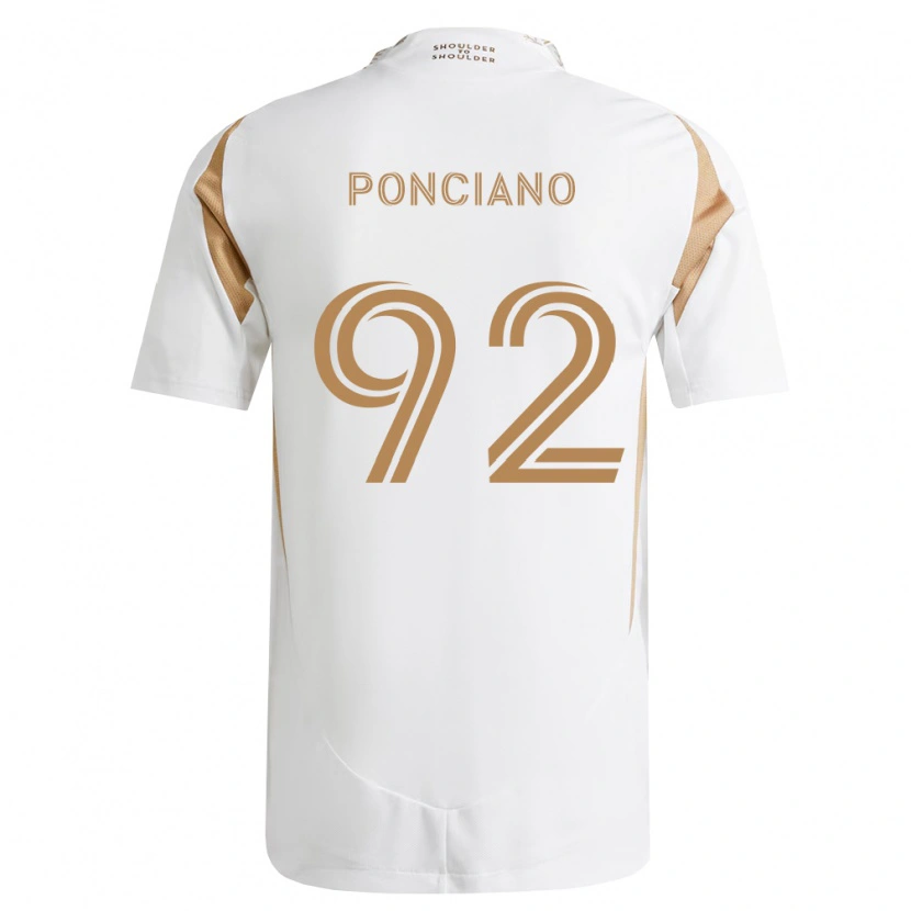 Danxen Kinderen Emir Ponciano #92 Wit Bruin Uitshirt Uittenue 2026/27 T-Shirt België