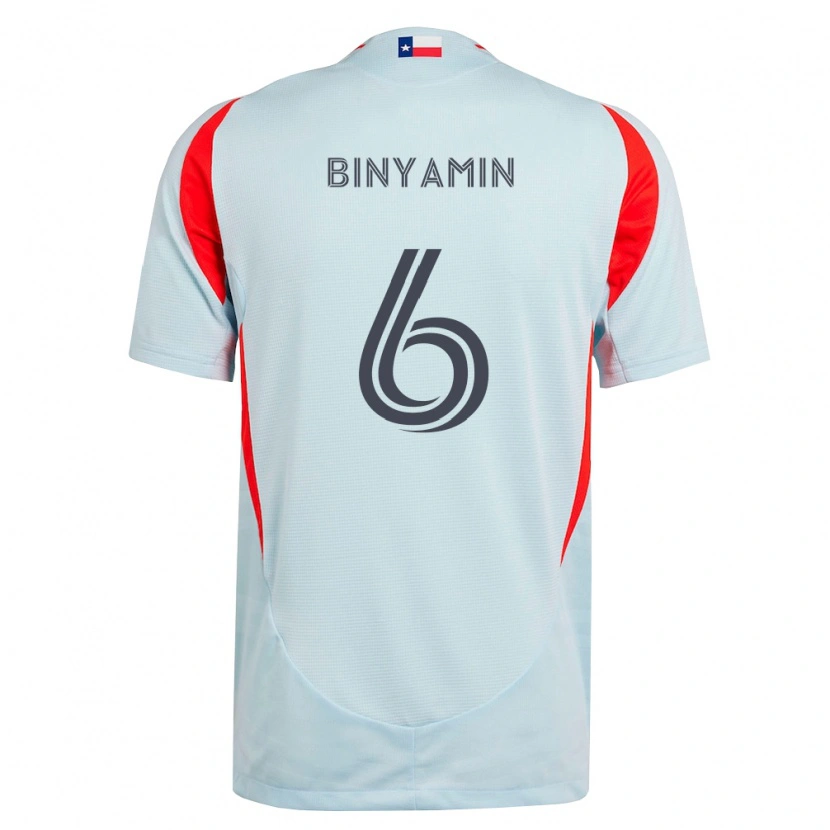 Danxen Kinderen Ran Binyamin #6 Donkergrijs Wit Rood Uitshirt Uittenue 2026/27 T-Shirt België