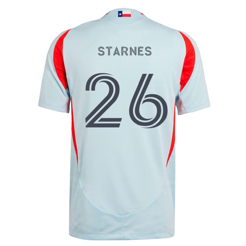 Danxen Kinderen Slade Starnes #26 Donkergrijs Wit Rood Uitshirt Uittenue 2026/27 T-Shirt België