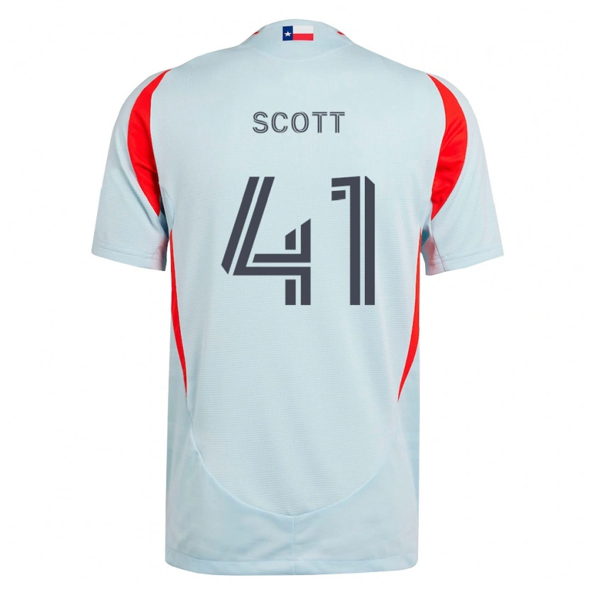 Danxen Kinderen Tarik Scott #41 Donkergrijs Wit Rood Uitshirt Uittenue 2026/27 T-Shirt België