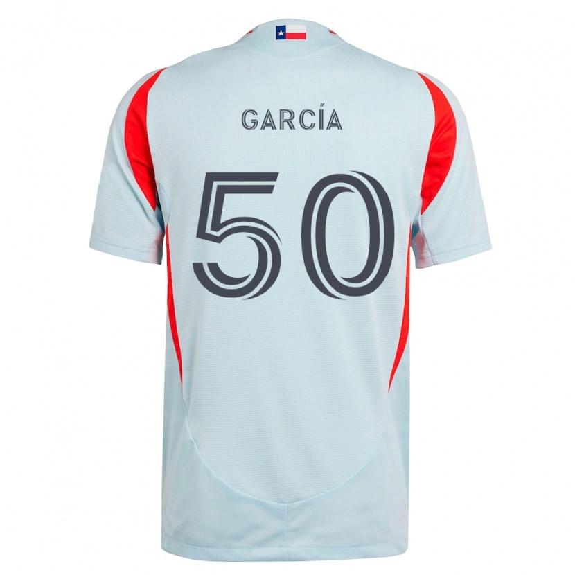 Danxen Kinderen Diego García #50 Donkergrijs Wit Rood Uitshirt Uittenue 2026/27 T-Shirt België