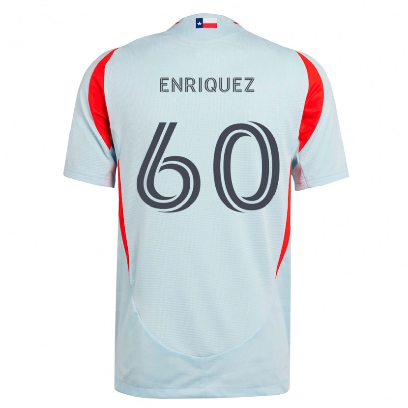Danxen Kinderen Fabian Enriquez #60 Donkergrijs Wit Rood Uitshirt Uittenue 2026/27 T-Shirt België