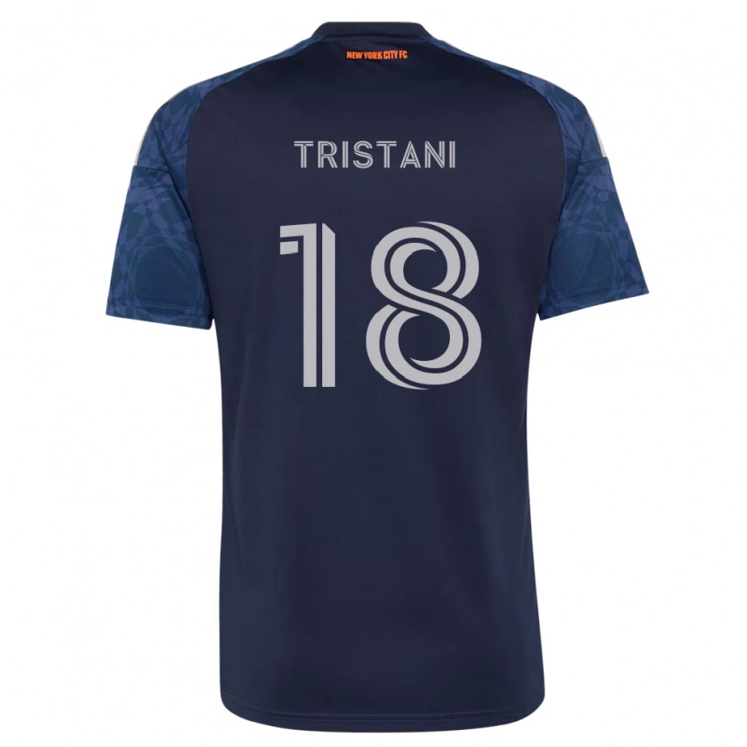 Danxen Kinderen Cosimo Tristani #18 Diep Blauw Wit Uitshirt Uittenue 2026/27 T-Shirt België