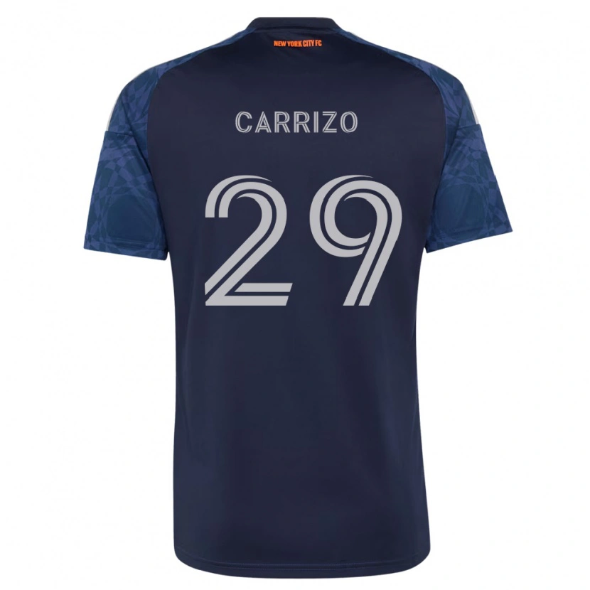 Danxen Kinderen Máximo Carrizo #29 Diep Blauw Wit Uitshirt Uittenue 2026/27 T-Shirt België