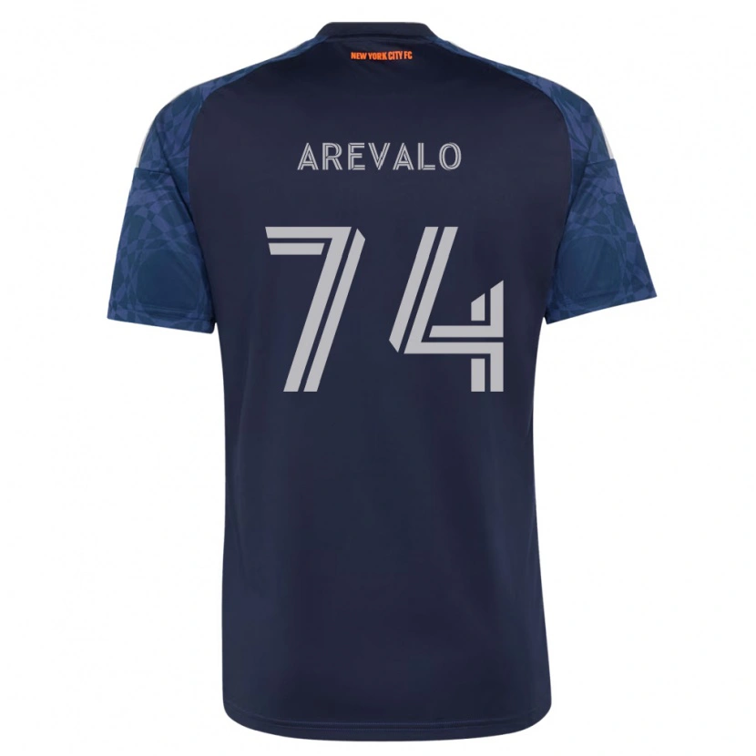 Danxen Kinderen Ronny Arévalo #74 Diep Blauw Wit Uitshirt Uittenue 2026/27 T-Shirt België