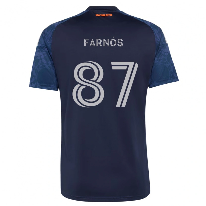Danxen Kinderen Arnau Farnós #87 Diep Blauw Wit Uitshirt Uittenue 2026/27 T-Shirt België