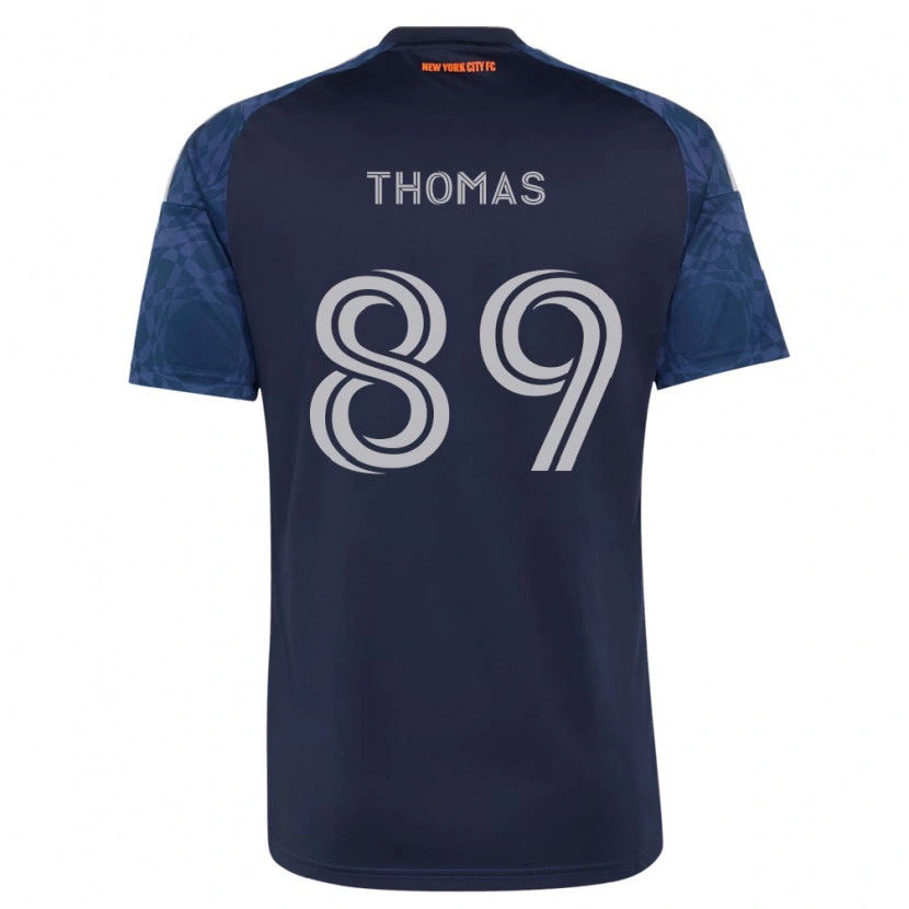 Danxen Kinderen Dylan Thomas #89 Diep Blauw Wit Uitshirt Uittenue 2026/27 T-Shirt België