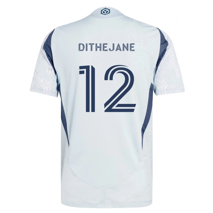 Danxen Kinderen Puso Dithejane #12 Blauw Grijs Wit Uitshirt Uittenue 2026/27 T-Shirt België