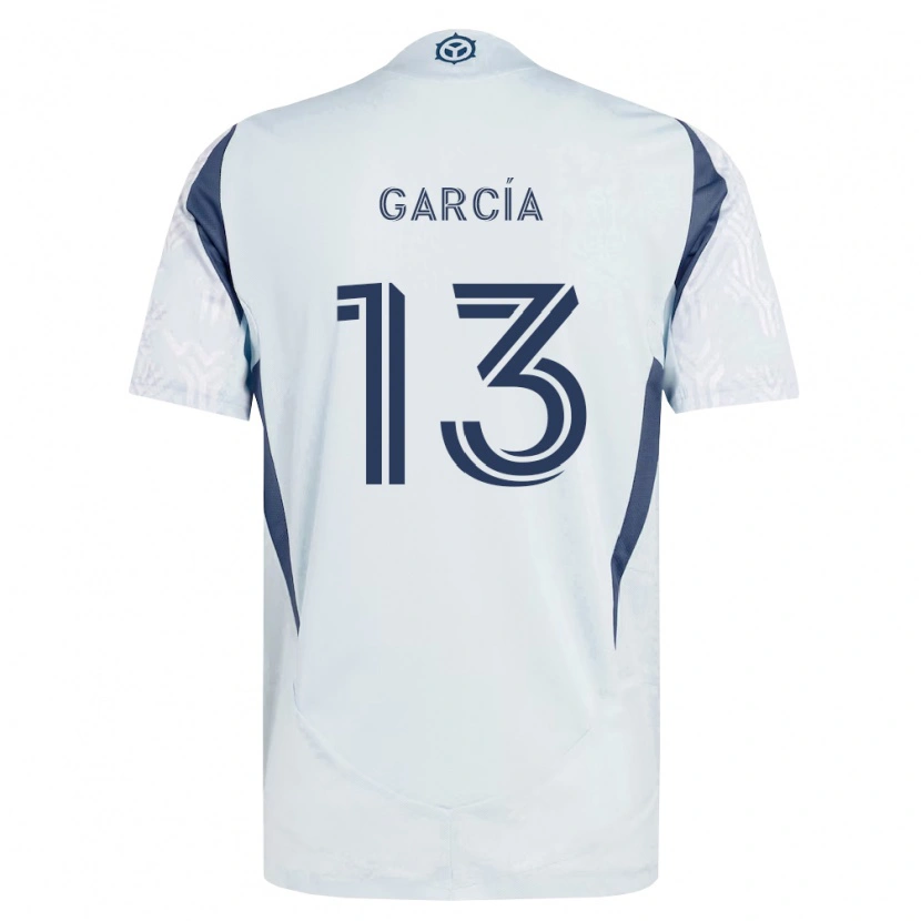 Danxen Kinderen Deijan García #13 Blauw Grijs Wit Uitshirt Uittenue 2026/27 T-Shirt België