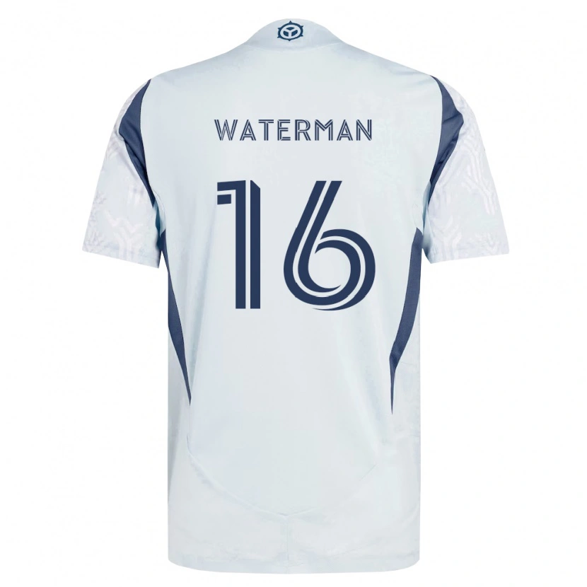 Danxen Kinderen Joel Waterman #16 Blauw Grijs Wit Uitshirt Uittenue 2026/27 T-Shirt België