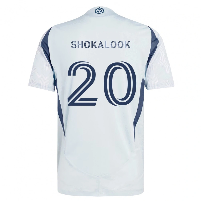 Danxen Kinderen Jason Shokalook #20 Blauw Grijs Wit Uitshirt Uittenue 2026/27 T-Shirt België