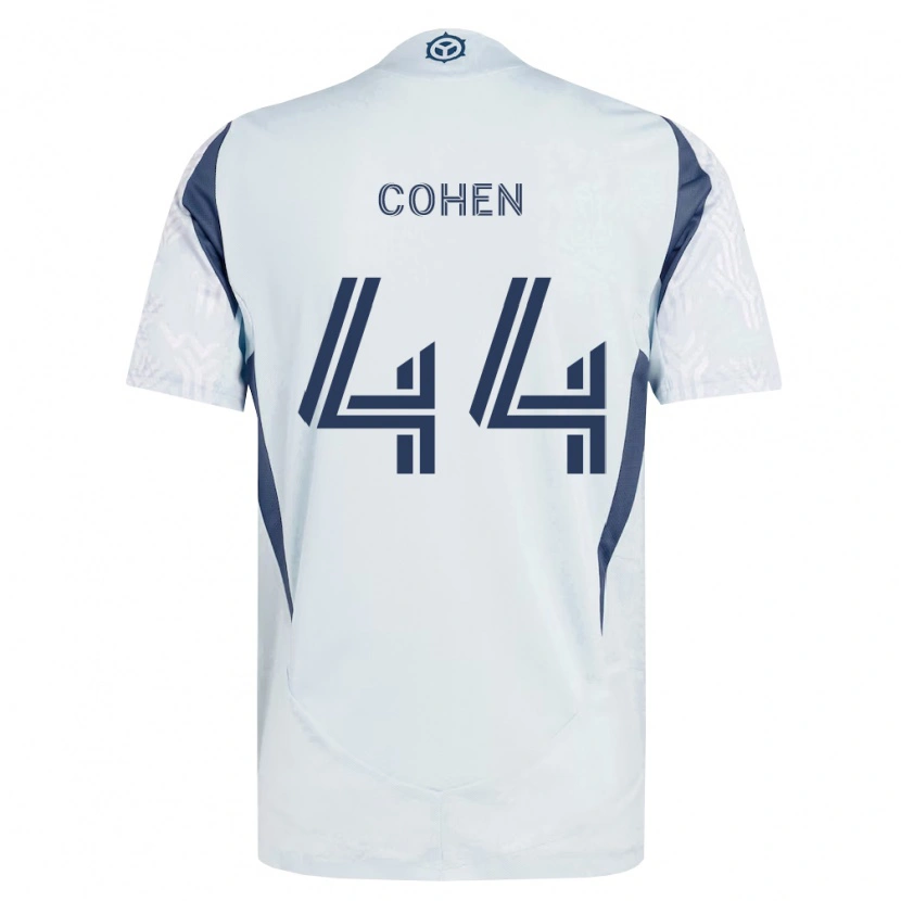 Danxen Kinderen Josh Cohen #44 Blauw Grijs Wit Uitshirt Uittenue 2026/27 T-Shirt België
