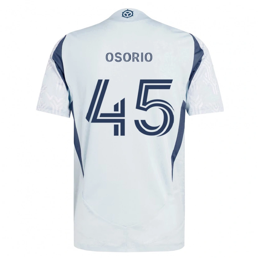 Danxen Kinderen Harold Osorio #45 Blauw Grijs Wit Uitshirt Uittenue 2026/27 T-Shirt België