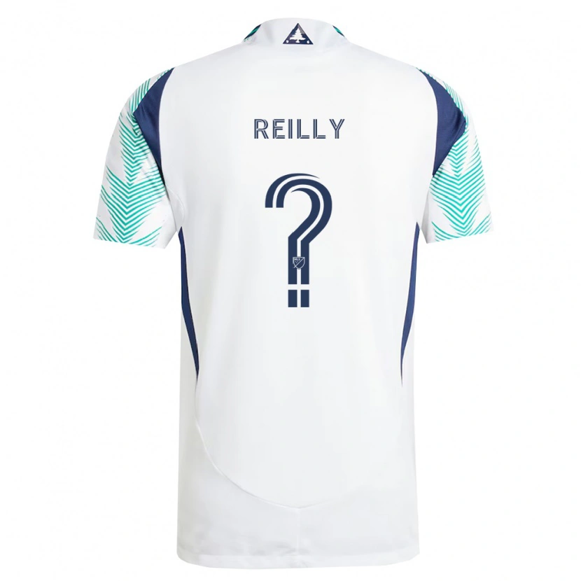 Danxen Kinderen Aidan Reilly #0 Wit Marineblauw Lichtgroen Uitshirt Uittenue 2026/27 T-Shirt België