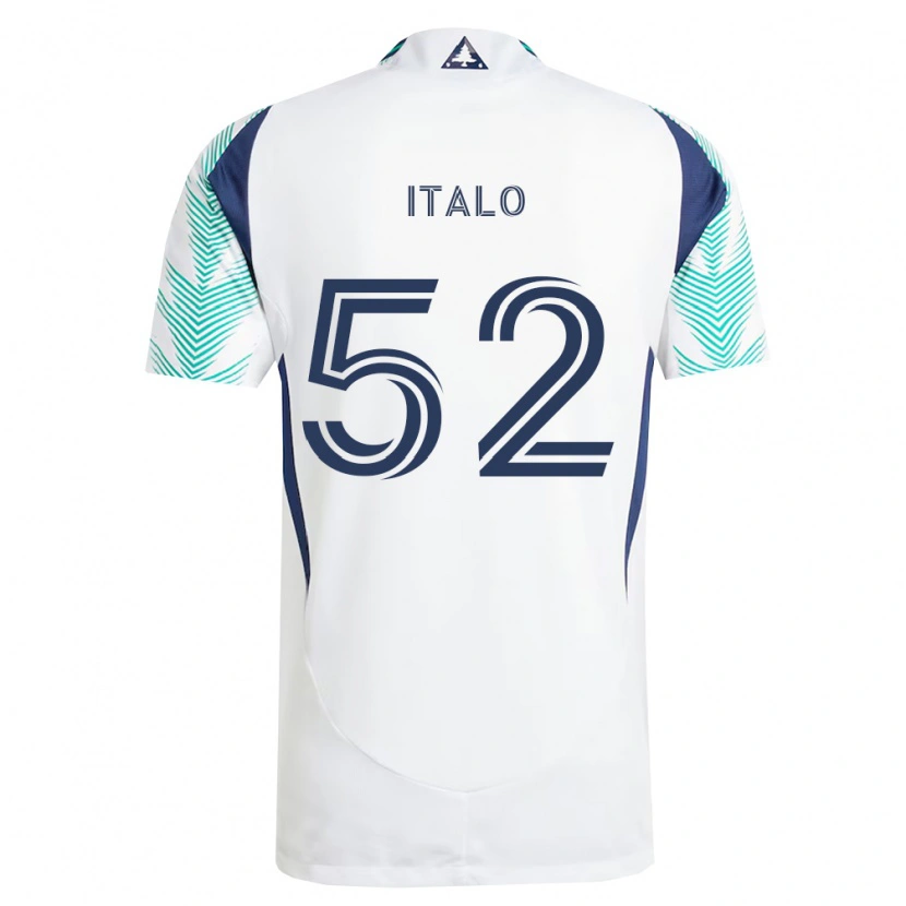 Danxen Kinderen Ítalo #52 Wit Marineblauw Lichtgroen Uitshirt Uittenue 2026/27 T-Shirt België