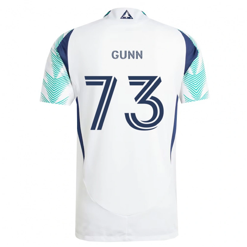 Danxen Kinderen Jd Gunn #73 Wit Marineblauw Lichtgroen Uitshirt Uittenue 2026/27 T-Shirt België
