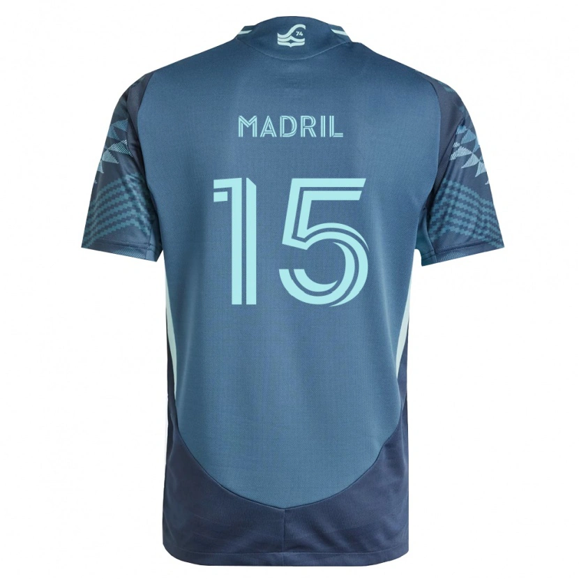 Danxen Kinderen Emily Madril #15 Marineblauw Groen Uitshirt Uittenue 2026/27 T-Shirt België
